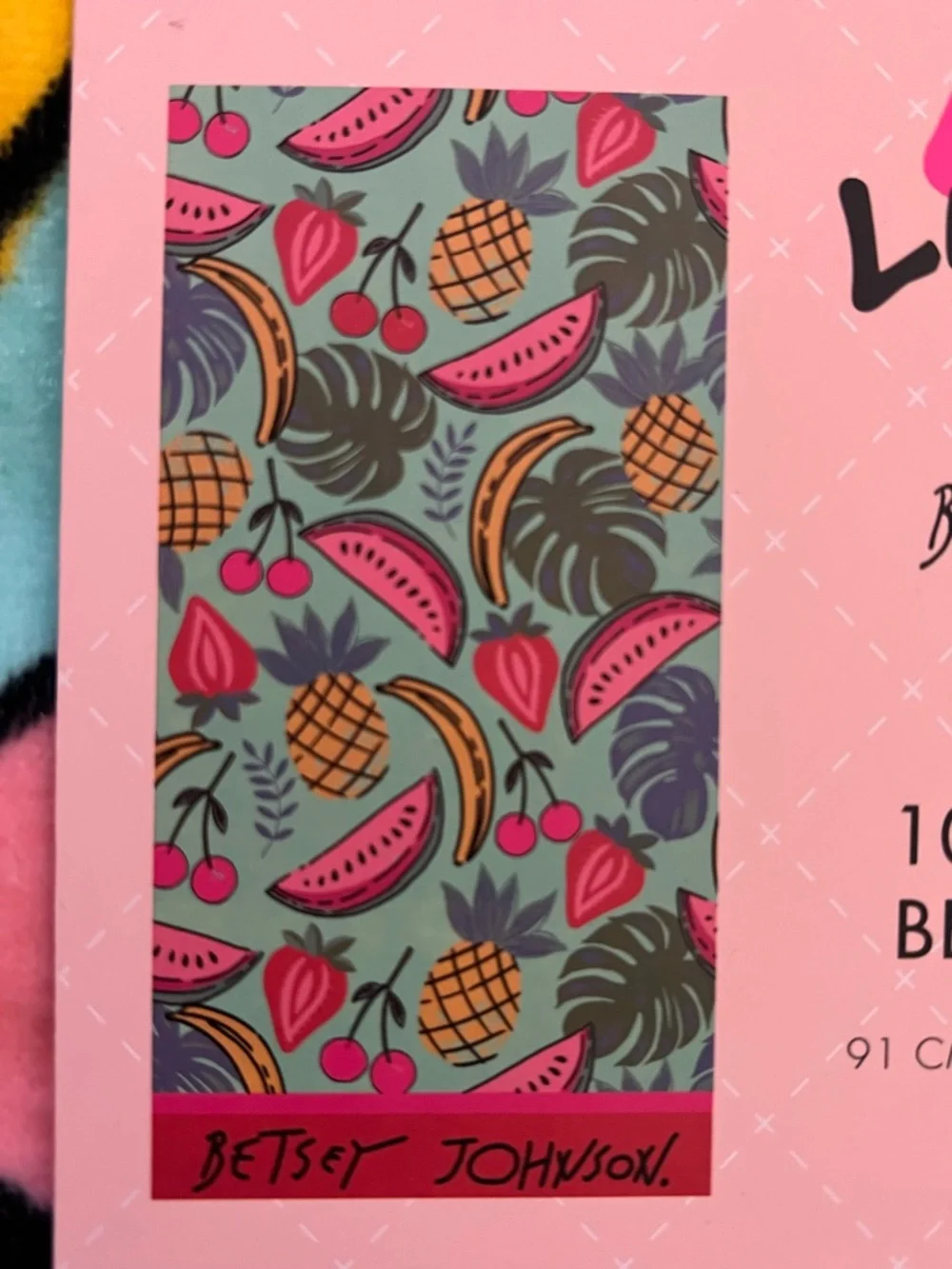 Betsey Johnson Summer Fruit Beach Towel